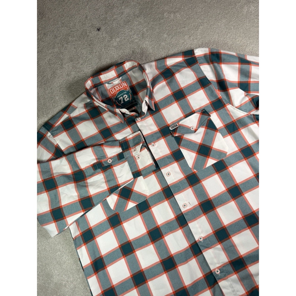 Dixxon Flannel Men's 4XL Miami Dolphins Undefeated 72 Flannel Shirt 50th Anniv.